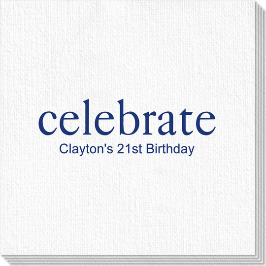 Big Word Celebrate Luxury Deville Napkins